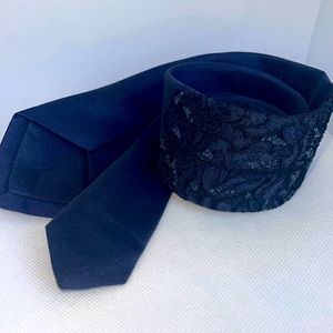 Title Of Work Navy Necktie